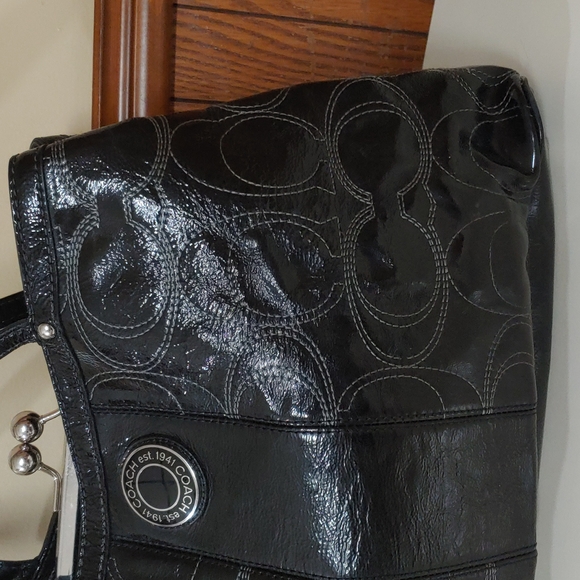 Coach Madison Patent Leather Shoulder Bag - Picture 5 of 16